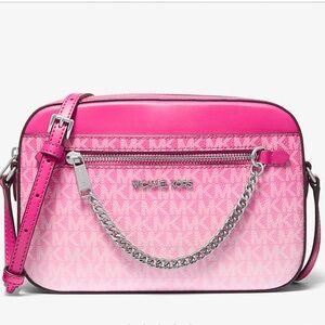 Michael Kors Pink Ombre crossbody bag. NWT